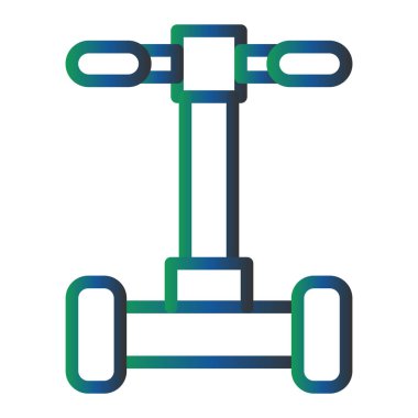 vector illustration of modern Segway icon