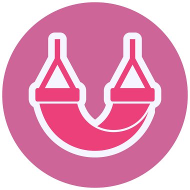 illustration, web icon Hammock hanging 