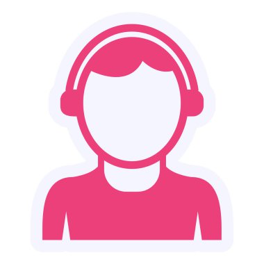 call center icon vector illustration. Listening 