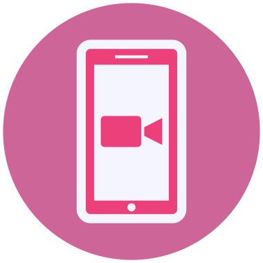 mobile phone icon vector illustration. Video Call