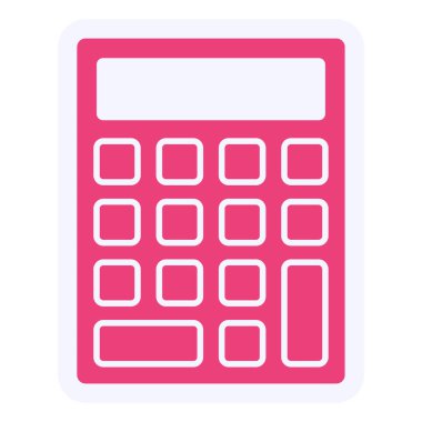 hesap makinesi web simgesi, basit vektör illüstrasyonu