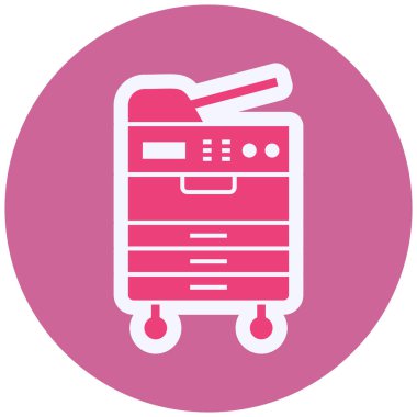 Photocopier Vector Glyph Icon Design