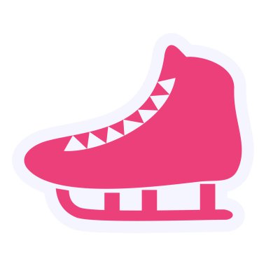 vector illustration of ice skate