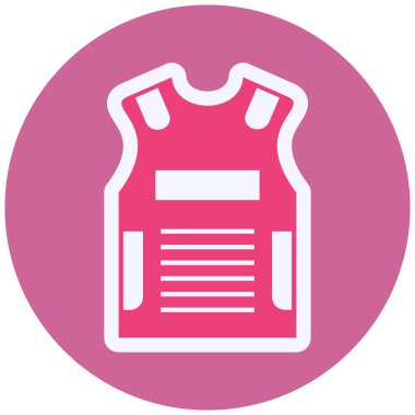 Bulletproof Vest  icon. vector illustration