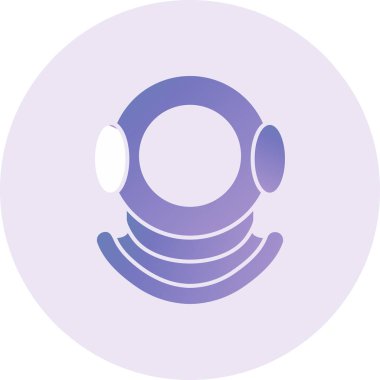 Diving Helmet web icon vector illustration