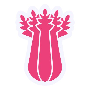 unique Celery vector glyph icon