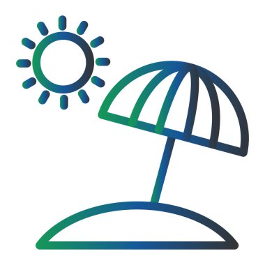 şemsiye vektör çizim