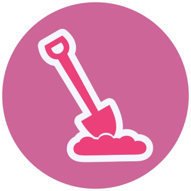 Kürek. Web simgesi basit illüstrasyon