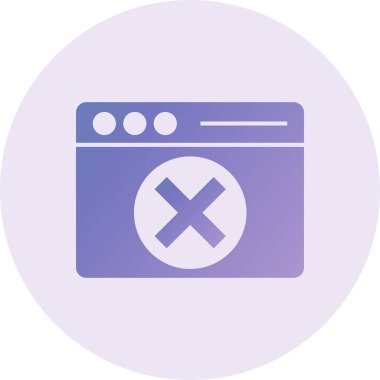 vector illustration of modern Error  icon
