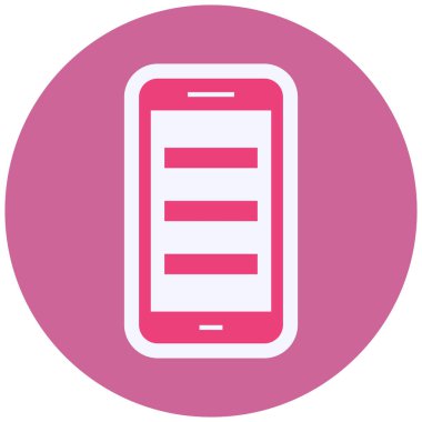 Cep telefonu. Basit resimleme  