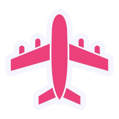 airplane icon, web simple illustration