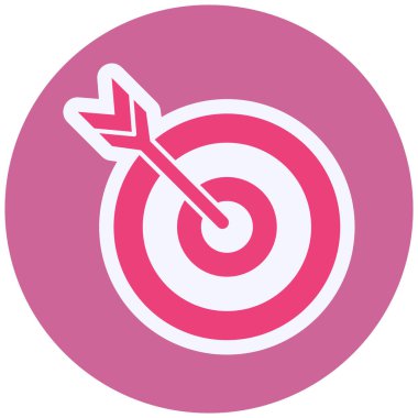 Hedef. Web simgesi basit illüstrasyon