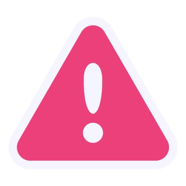 Uyarı Vektörü Kabartma Simgesi Tasarımı