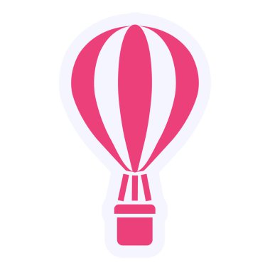 Air Balloon web icon vector illustration