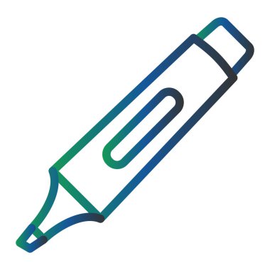 Kalem. Web simgesi basit illüstrasyon