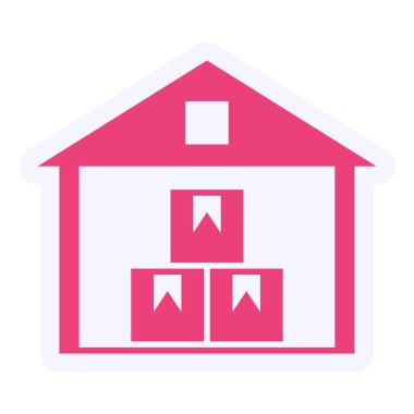 Ev. Web simgesi basit illüstrasyon