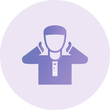 Adzan  web icon vector illustration