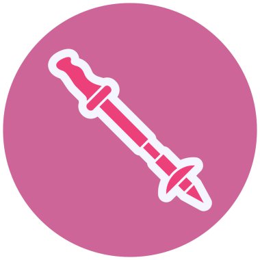 vector illustration of modern Hiking Pole icon