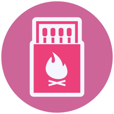 simple Matches illustration, web icon