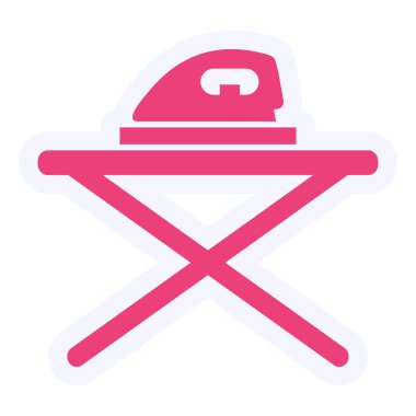 Iron Table web icon vector illustration