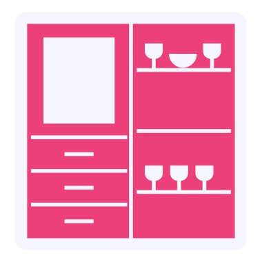 Showcase  web icon vector illustration