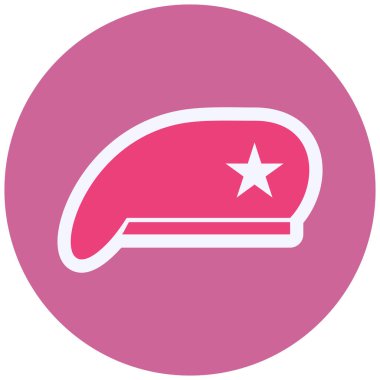 Askeri Şapka 'nın vektör çizimi 