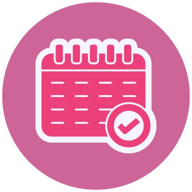 simple calendar icon, web illustration