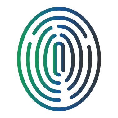 Finger Print. web icon simple design