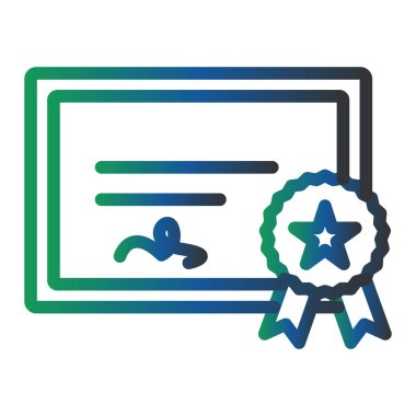 Graduation Diploma Vector Glyph Icon Design