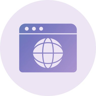 browser. web icon simple illustration. Ui