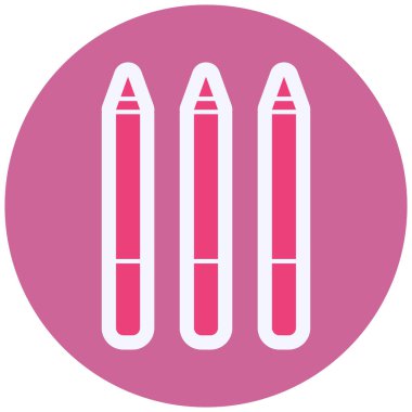 Göz Kalemi Vektör Kabartma Simgesi Tasarımı 