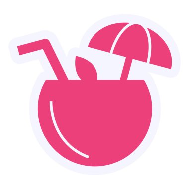 Hindistan cevizi vektör çizim