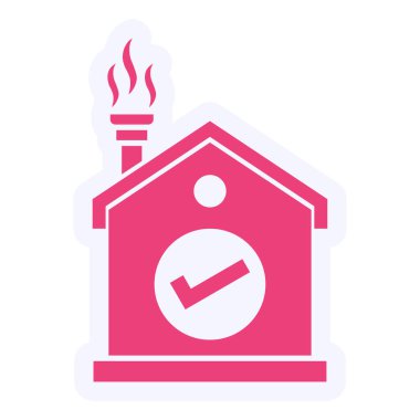 ev vektörü ince çizgi simgesi 