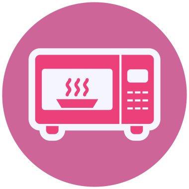 microwave oven. simple web illustration