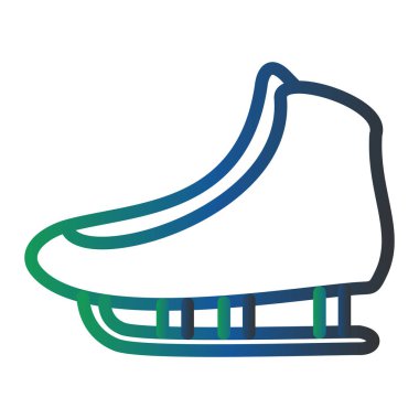 vector illustration of ice skate