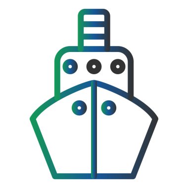 Web simge vektör çizim gemi