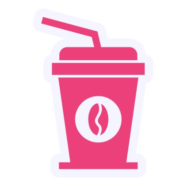 kahve fincanı simgesi, vektör illüstrasyonu