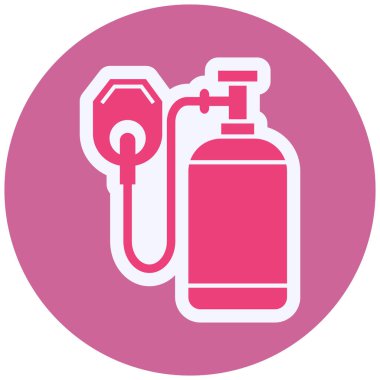 Oxygen web icon vector illustration