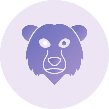 ayı ağ ikonu vektör illüstrasyonu