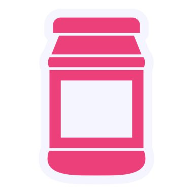 Kavanoz ağ ikonu vektör çizimi