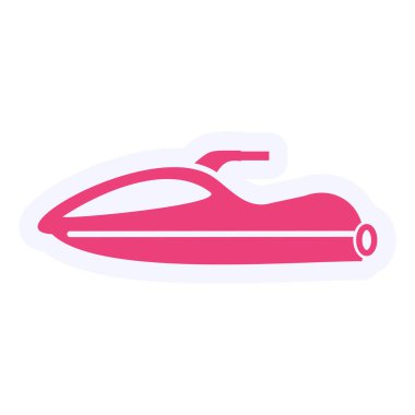 Jet Ski web icon vector illustration