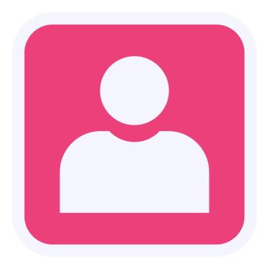 kullanıcı. Web simgesi basit illüstrasyon