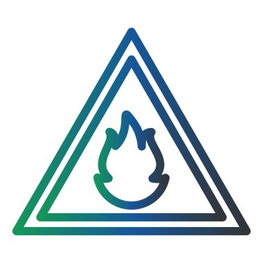 Yanıcı Vektör Kabartma Simgesi Tasarımı 