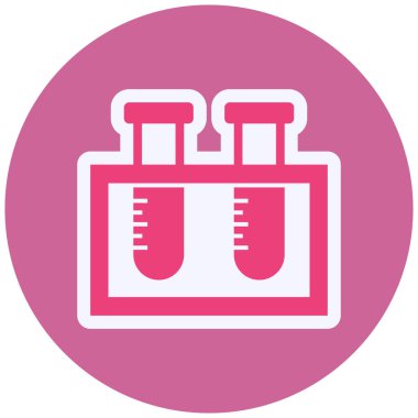 test tube, web illustration icon