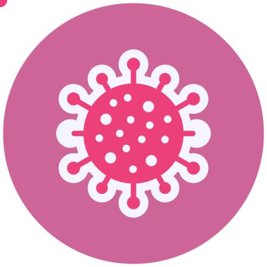 Covid-19 virus icon, simple illustration