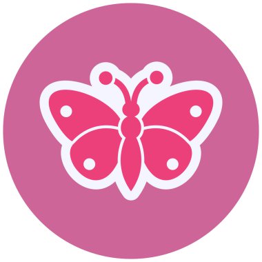 vector illustration of butterfly icon 