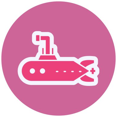 denizaltı ağ simgesi vektör illüstrasyonu