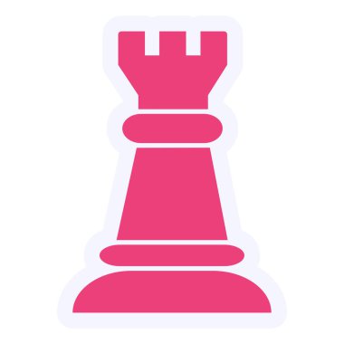 Chess Piece Vector Glyph Icon Design 