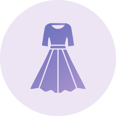 Elbise Vektörü Kabartma Simgesi Tasarımı 