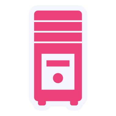 İşlemci Vektörü Şekil Simgesi Tasarımı 